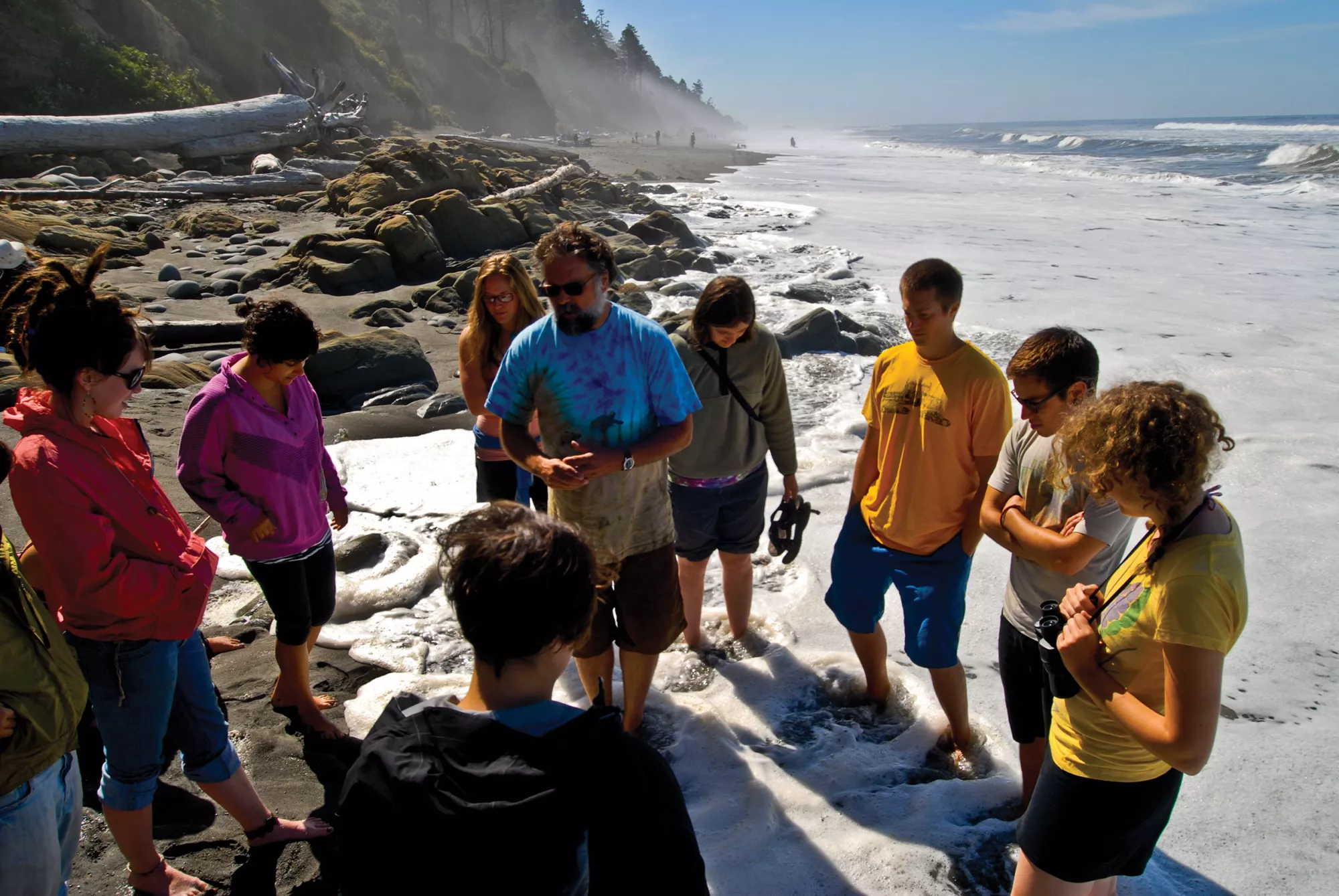 Teacher at the beach
