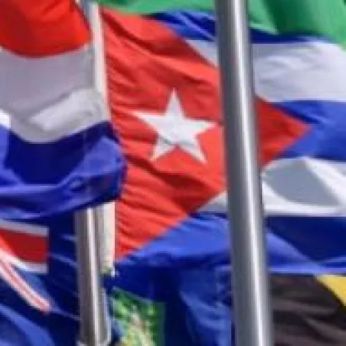 Flags from many countries