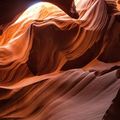 Striped red desert rock formations