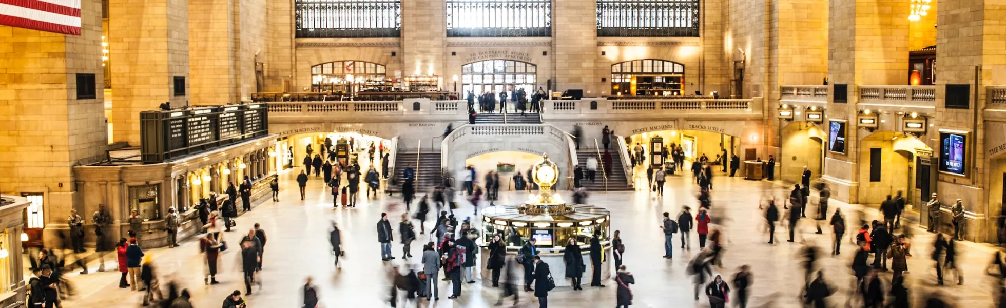 Rush hour in Grand Central Station in New York City.