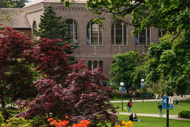 Wilson Library as seen from Old Main